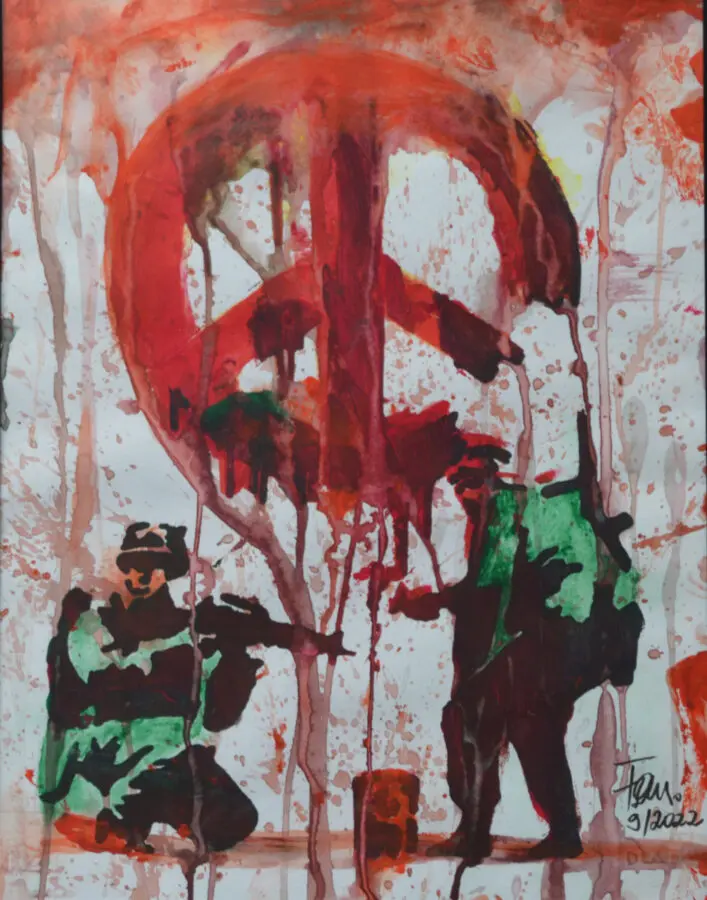 "frei nach Banksy"